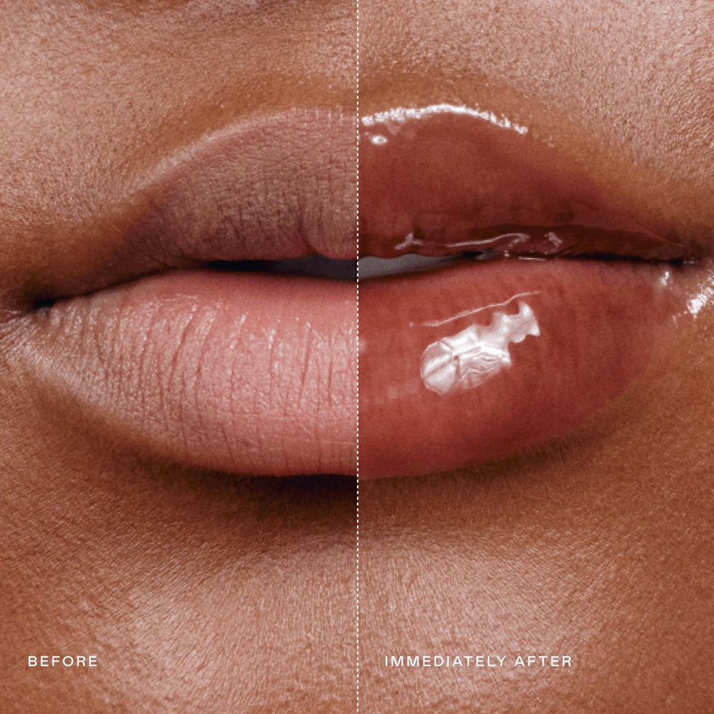 EADEM Le Chouchou balm swatch reveals glossy finish without stickiness.