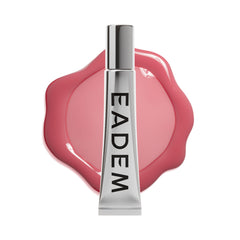 EADEM Le Chouchou Guava Fresca tube close showing clear, glossy lip hydration.