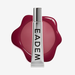 EADEM Le Chouchou Bissap Glaze tube shows rich earthy plum shine and hydration