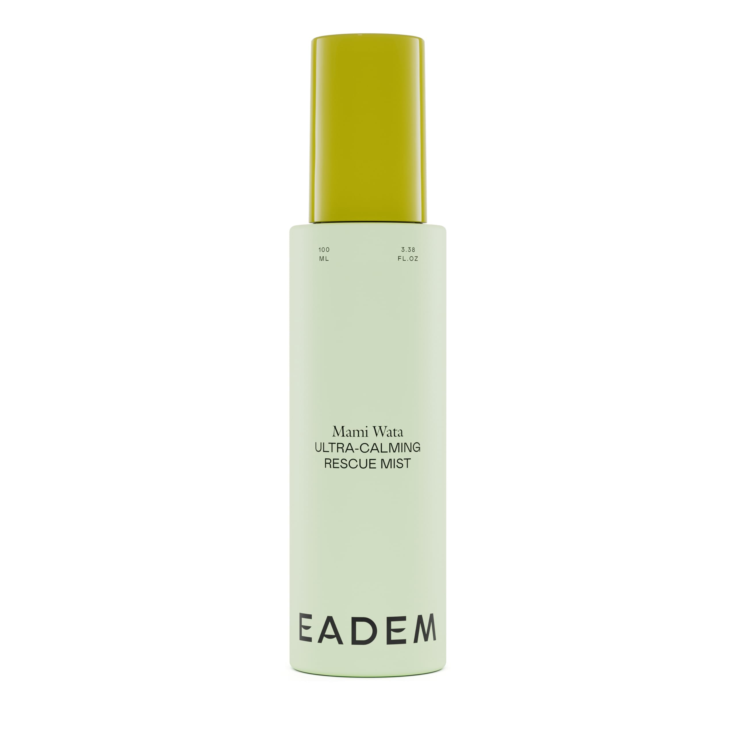 EADEM Mami-Wata mist bottle closeup for calming hydration.