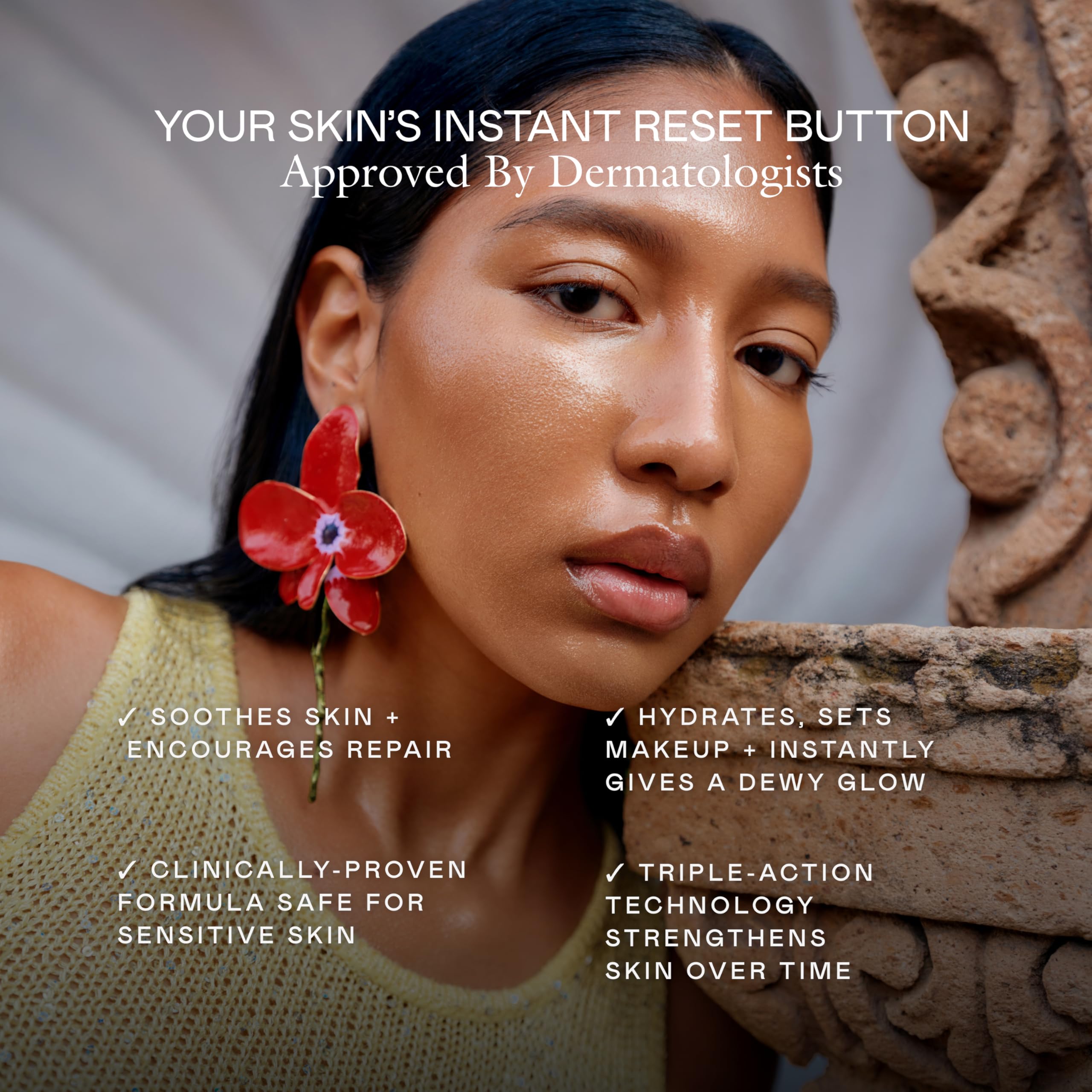 EADEM Mami-Wata mist spray action for quick refresh.