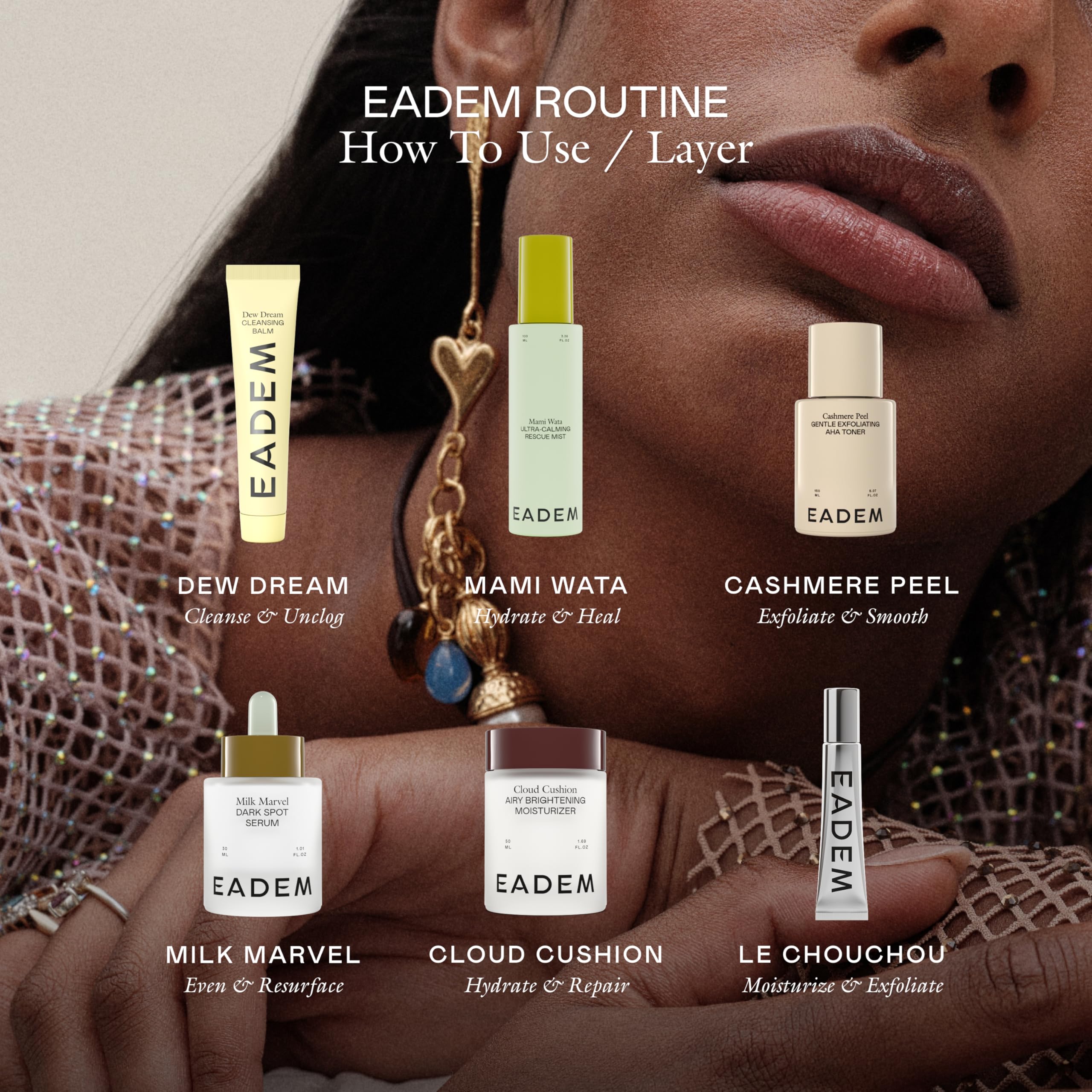 EADEM Mami-Wata mist travel-friendly spray bottle.