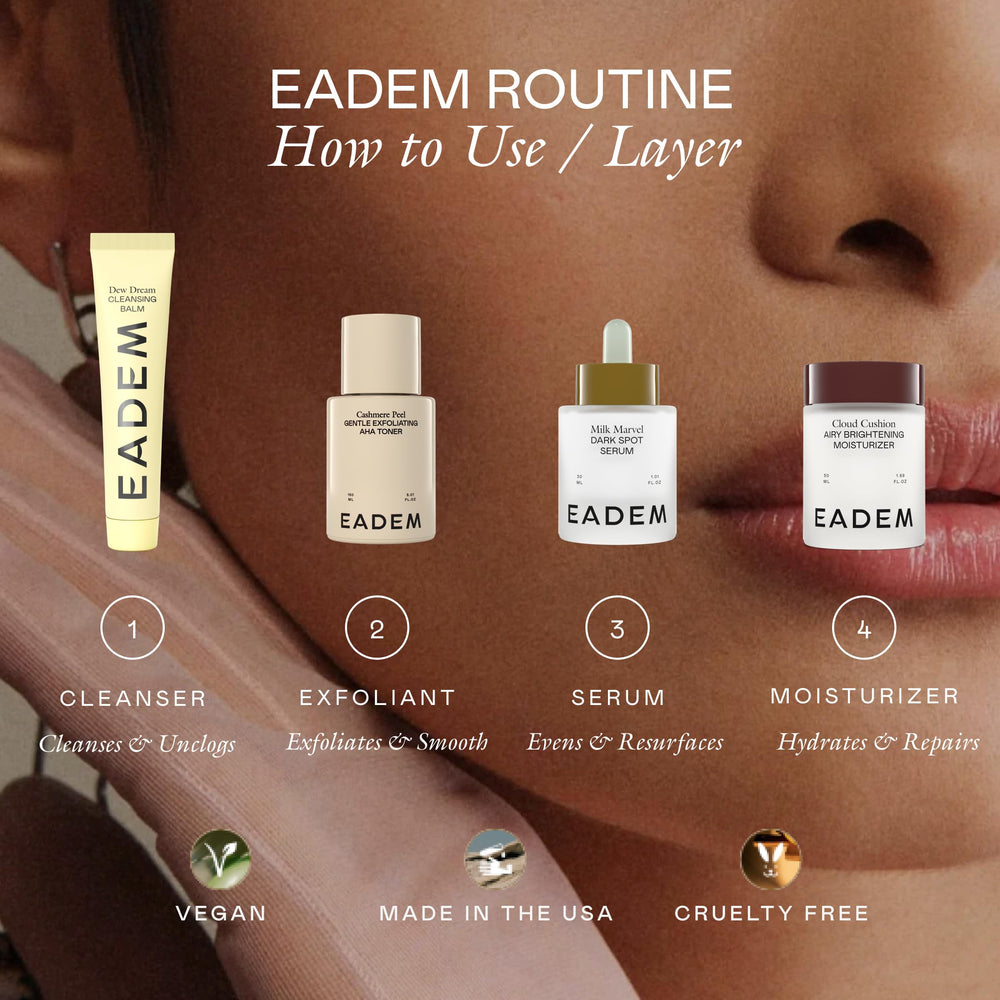 EADEM Milk Marvel is fragrance-free, vegan, cruelty-free skincare.