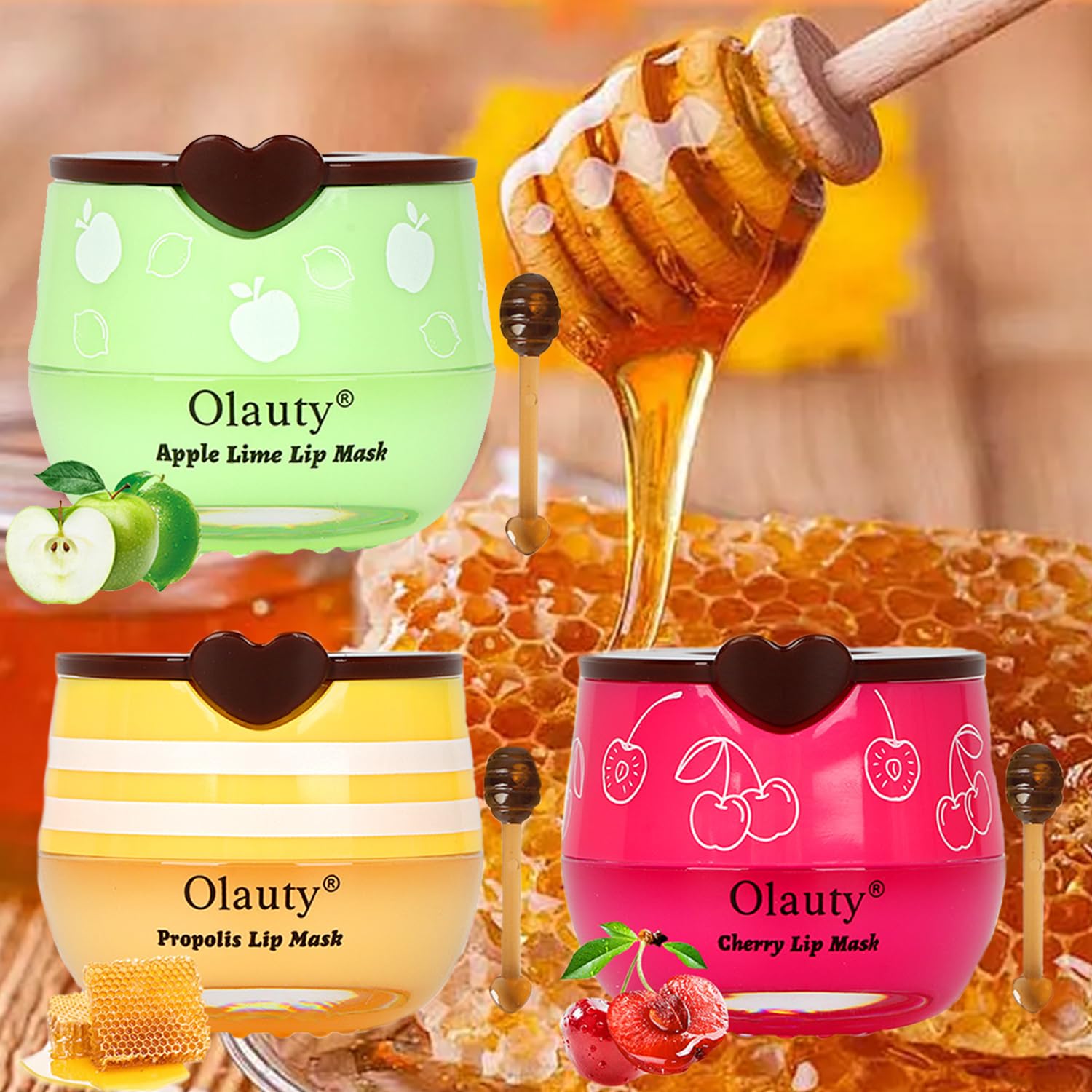 Eakroo bee lip balm honey pot mint cools and hydrates dry lips.