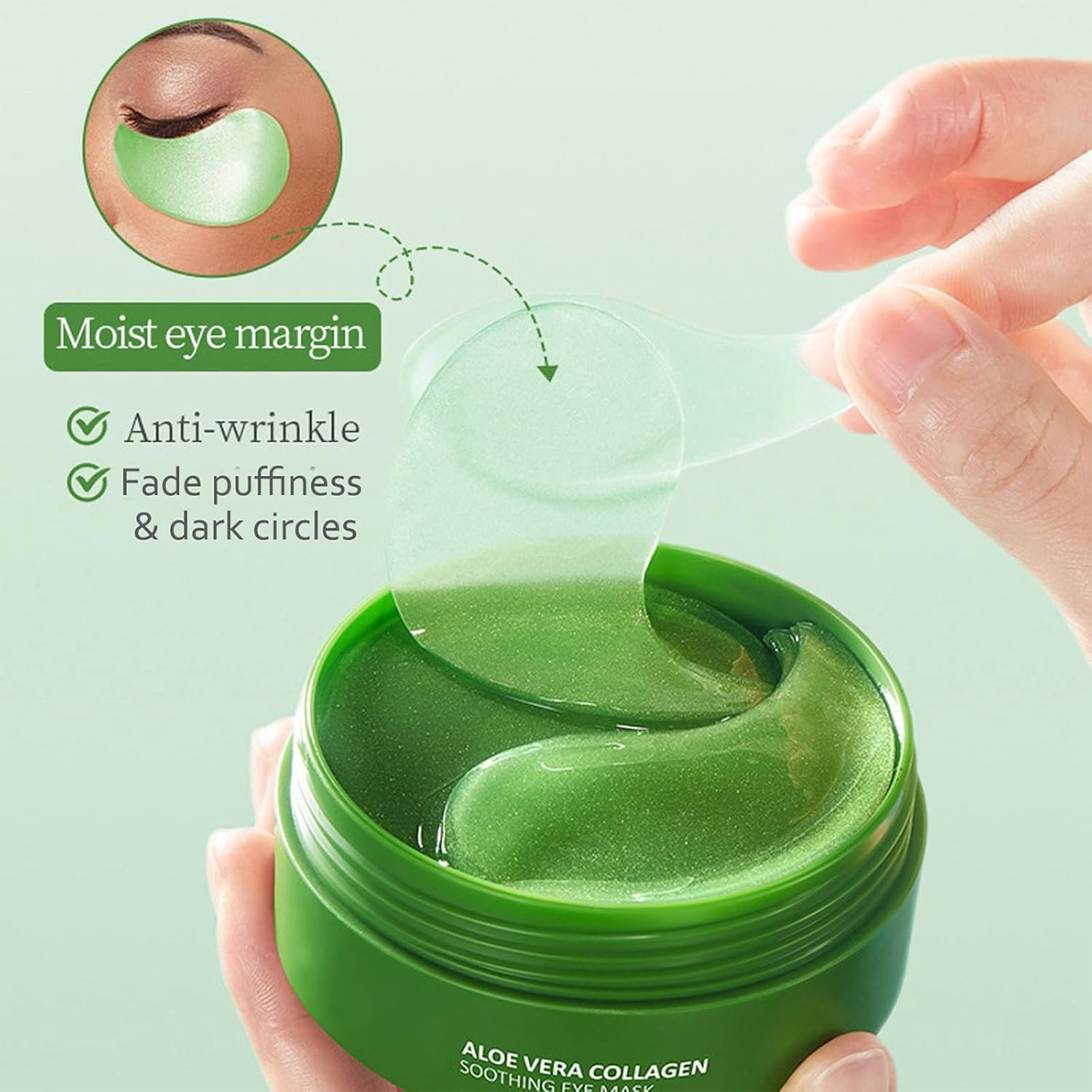 Eakroo eye masks collagen formula revitalizes tired eyes and improves elasticity.