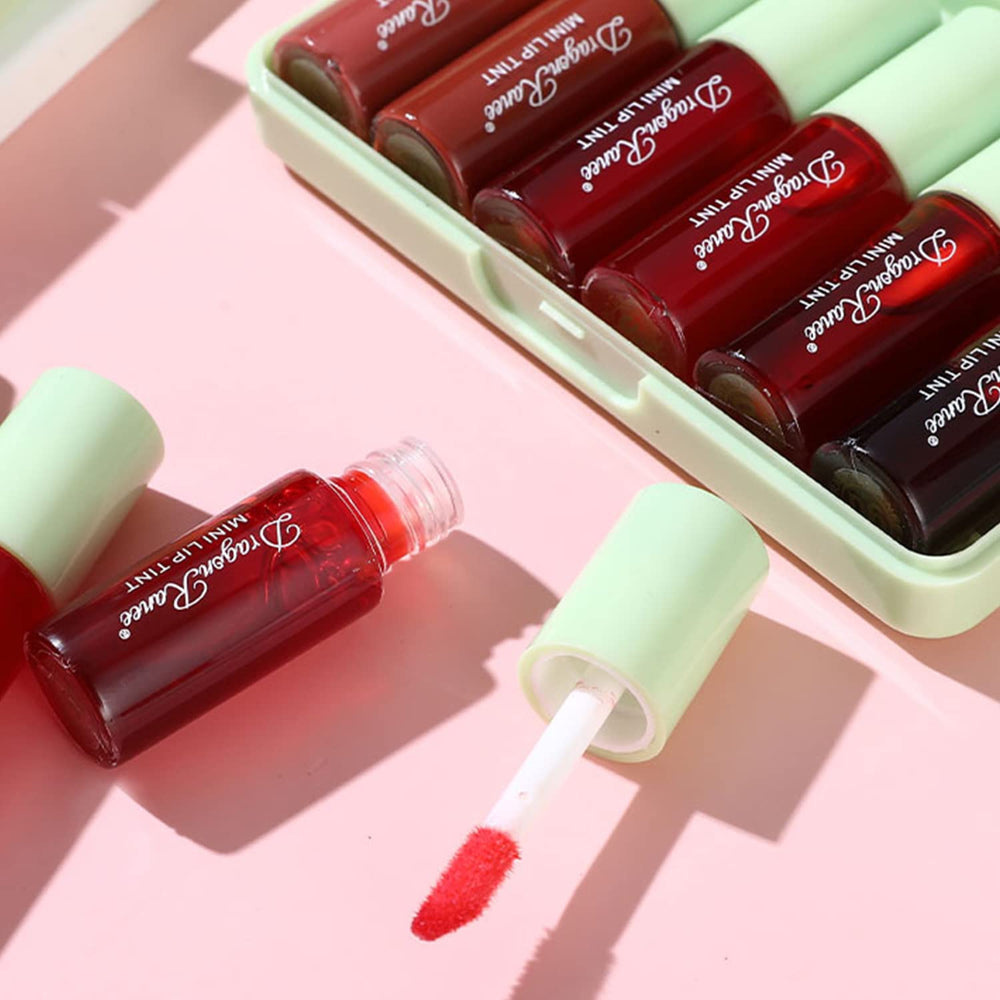 Eakroo lip tint color swatch on arm highlights rich pigments across shades