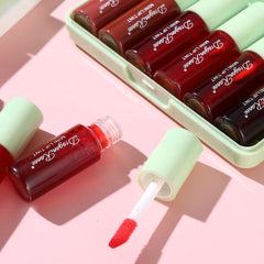 Eakroo lip tint color swatch on arm highlights rich pigments across shades