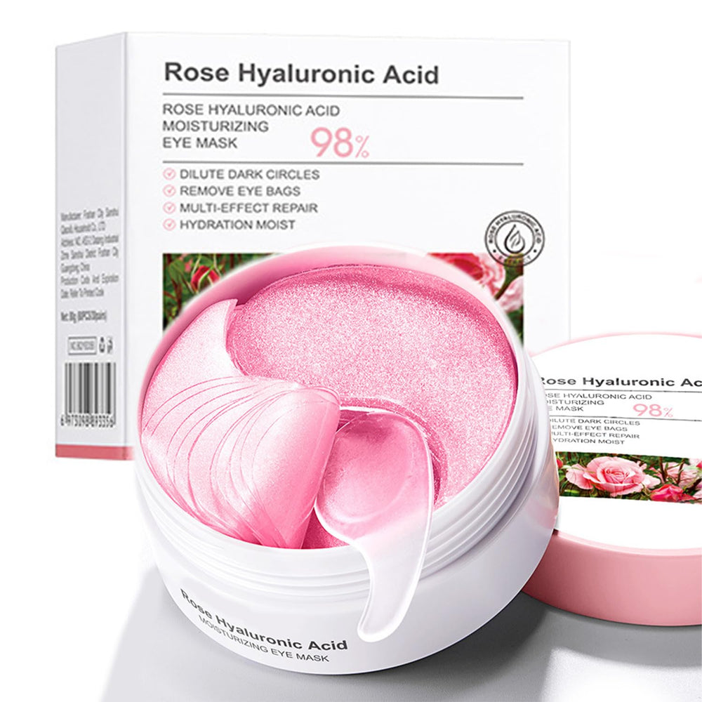 Eakroo Rose Eye Masks gift packaging showcases premium presentation and self-care allure.