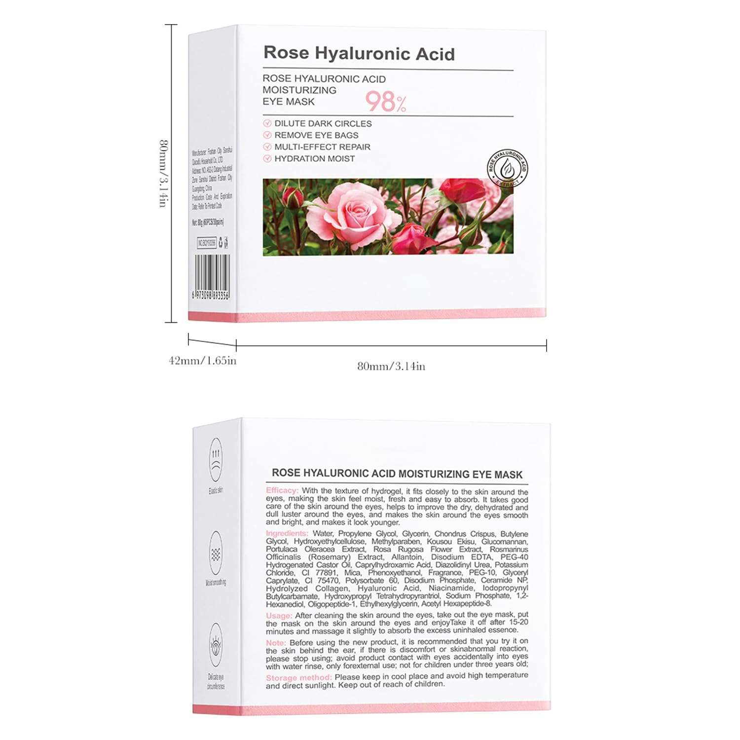 Eakroo Rose Eye Patches 60-piece set offers value and routine convenience.