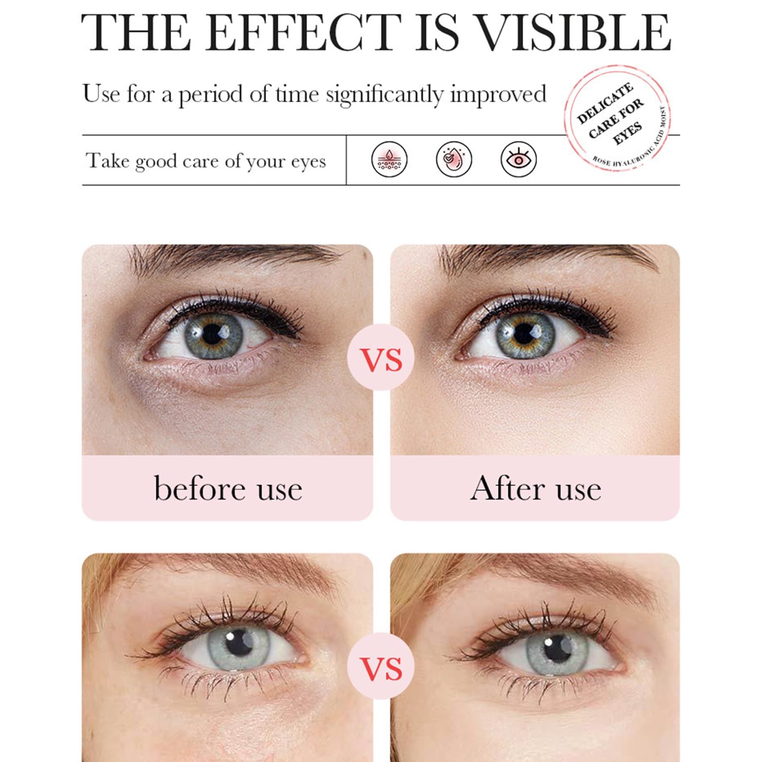 Eakroo Rose Eye Masks hydrogel texture delivers gentle hydration and comfortable wear.