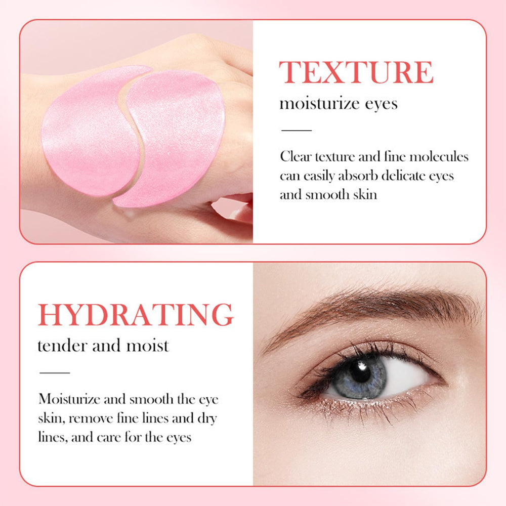 Eakroo Rose Eye Patches with collagen to nourish delicate under-eye skin.