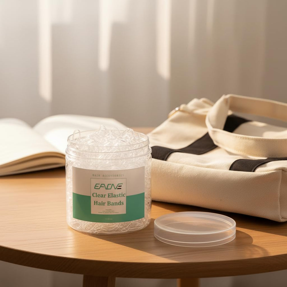 EAONE clear elastics stay tidy in the included storage tin