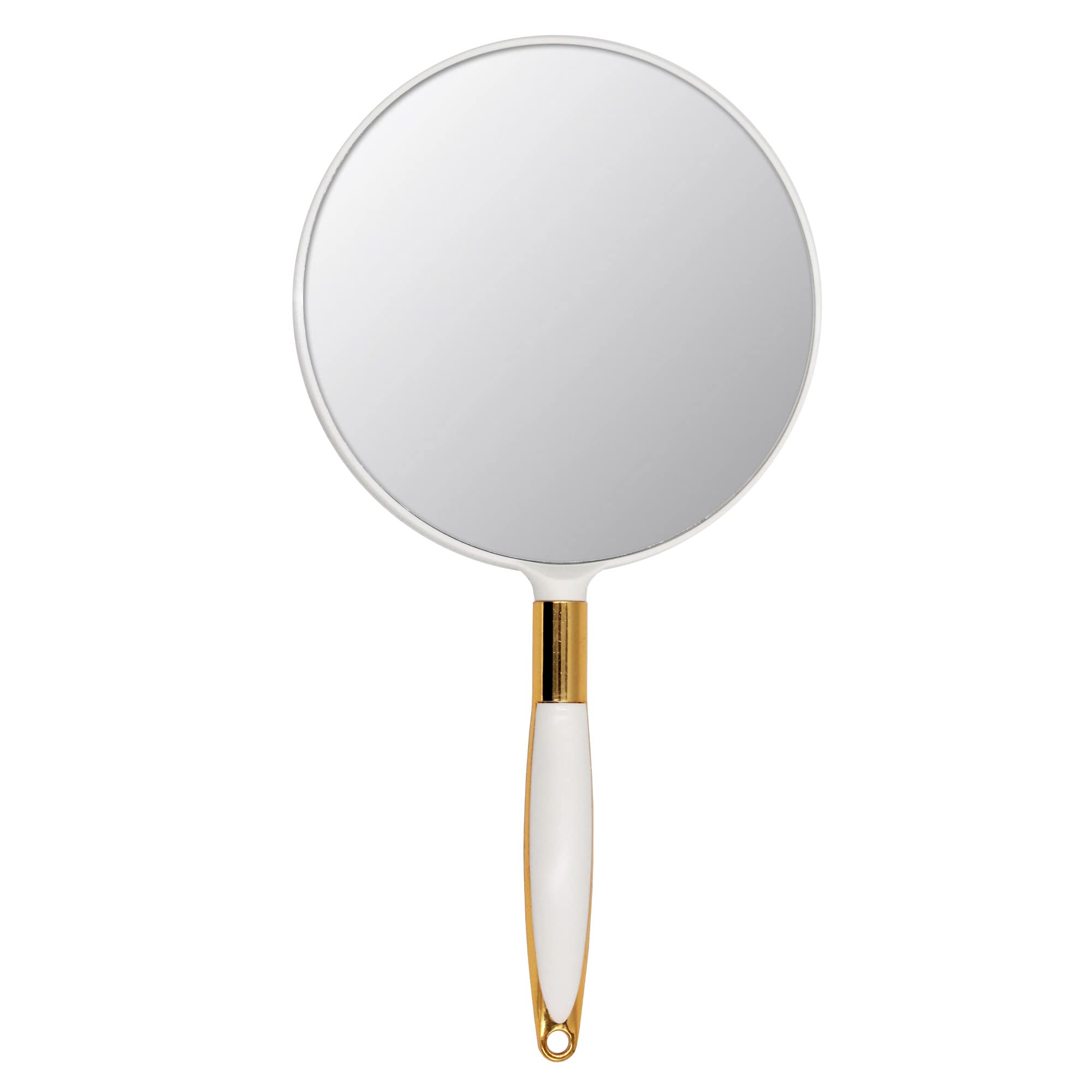 Eaoundm Round Hand Mirror front view for precise makeup application.