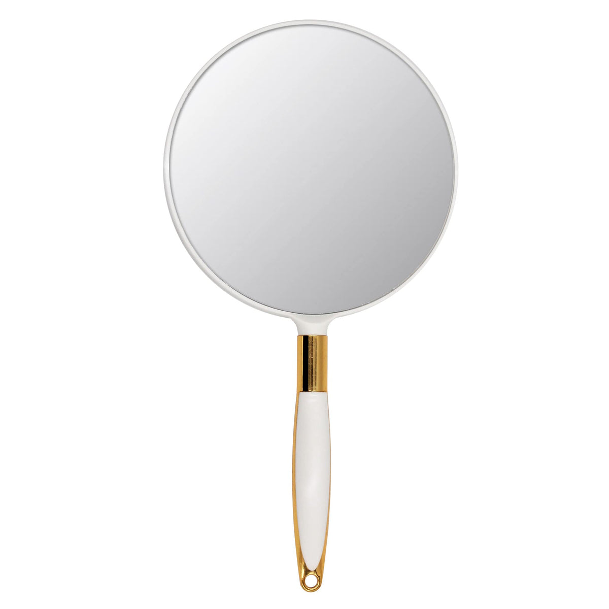 Eaoundm Round Hand Mirror front view for precise makeup application.