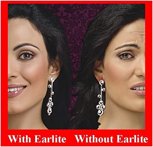 EarLite 240 patches applied on earlobe show discreet waterproof protection.