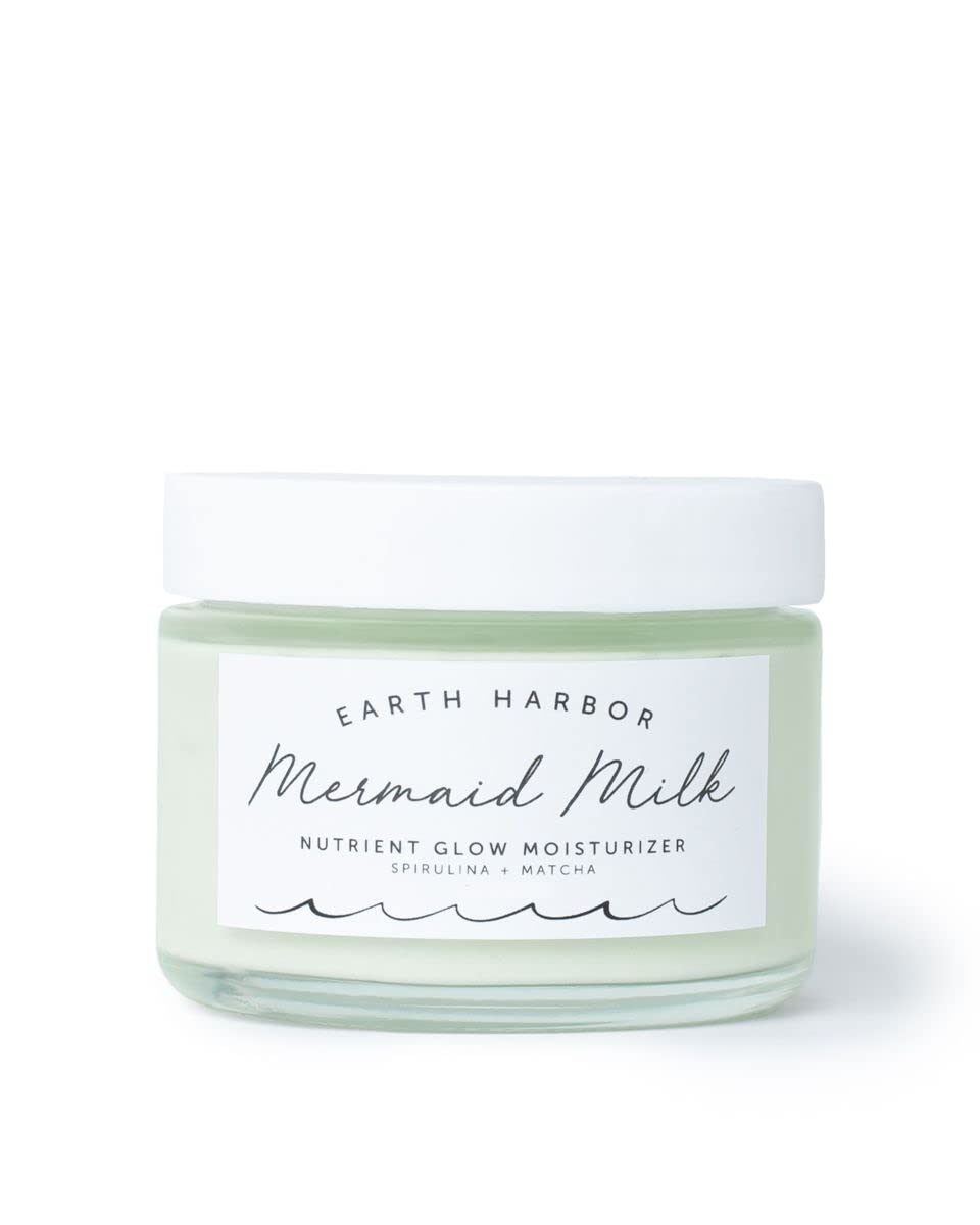 Earth Harbor Mermaid Milk bottle-front view showing lightweight moisturizer for daily glow