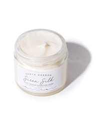 Earth Harbor SIREN SILK with Aloe Vera emphasizes moisture and soothing relief.