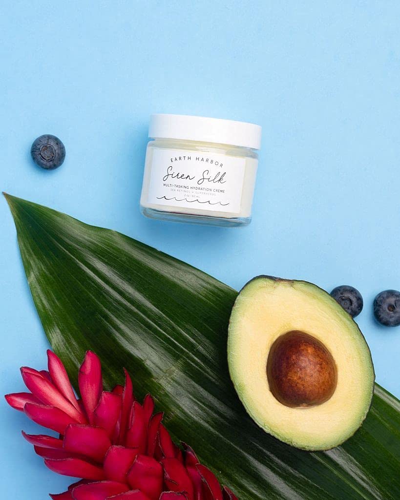 Earth Harbor SIREN SILK Sweet Almond Oil layer demonstrates rich emollience.