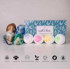 Earth & Home green jade soap with cedarwood and bergamot scent for a refreshing shower.