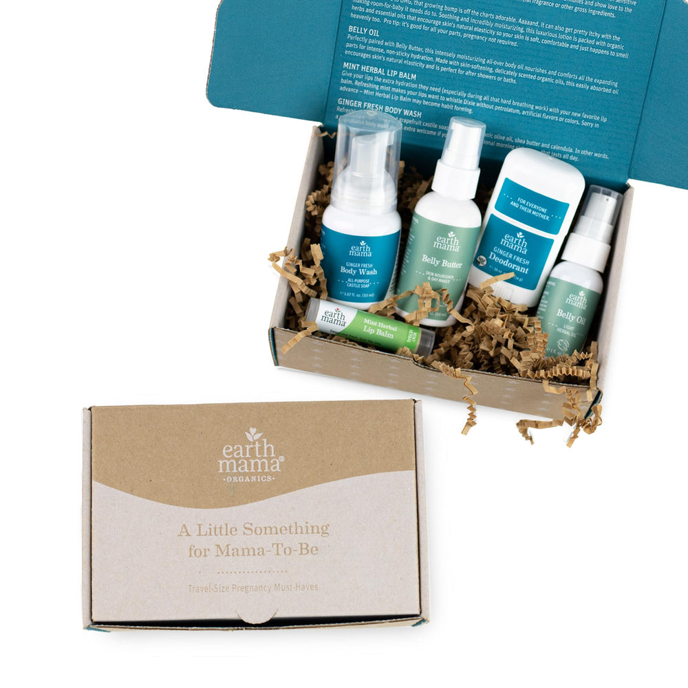 Earth Mama body wash tube, gentle daily cleanser for pregnancy skin care.