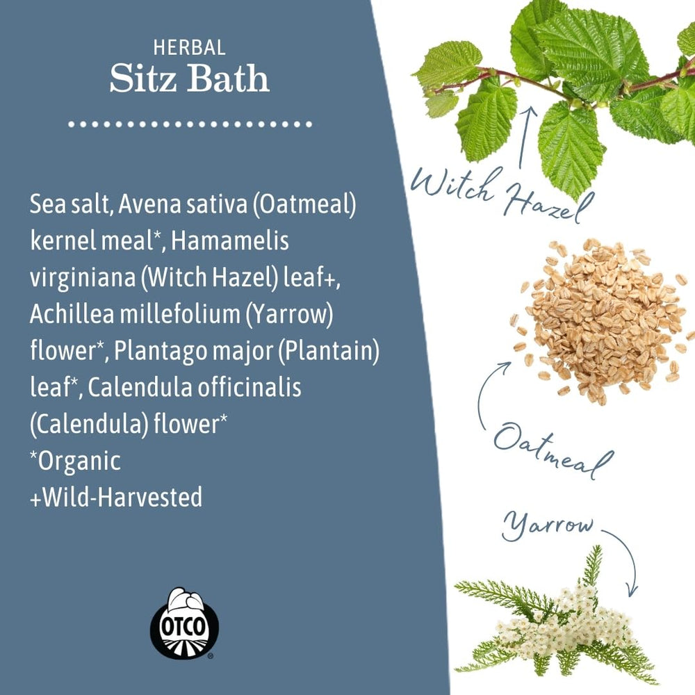 Earth Mama Herbal Sitz Bath oatmeal and salt blend for comforting relief