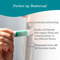 Earth Mama Lip Balm Set Mint Herbal gift-ready presentation appeals to moms and kids.