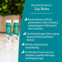 Earth Mama Lip Balm Set Mint Herbal tubes ready for purse, desk, or car hydration.