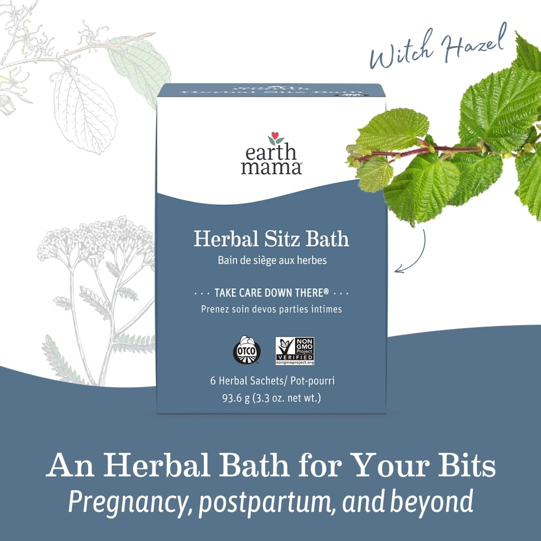 Earth Mama Herbal Sitz Bath padsicle idea uses herbal solution for cooling