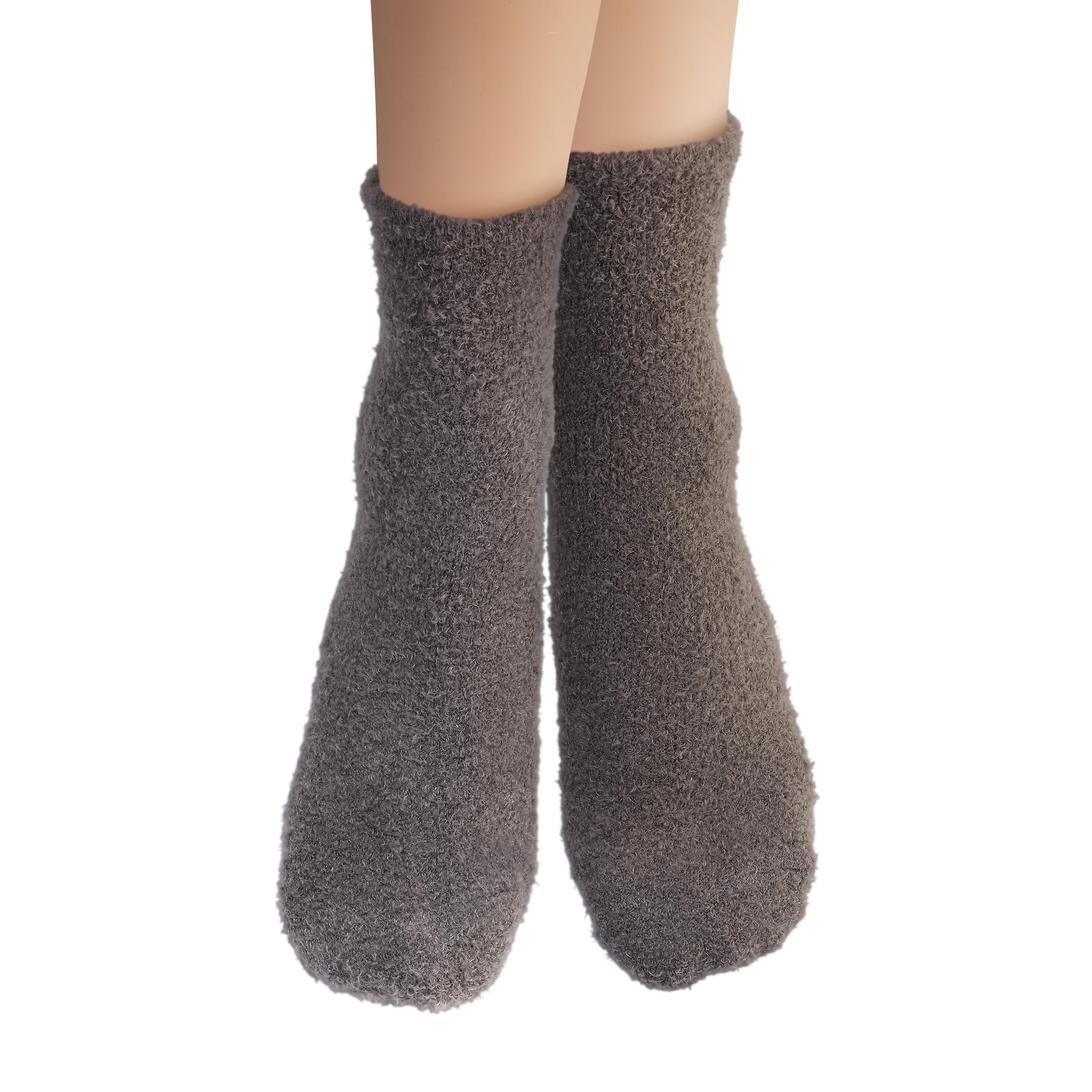 Earth Therapeutics Aloe Socks grey-confetti-pack close-up highlights packaging and pair value.