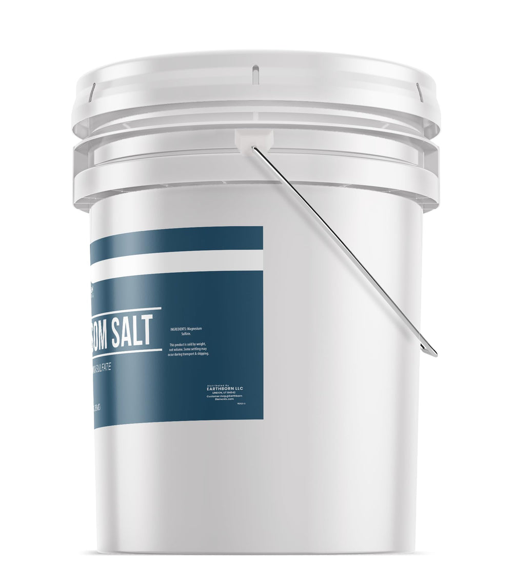 Earthborn Elements Epsom Salt is pure and undiluted with no additives.