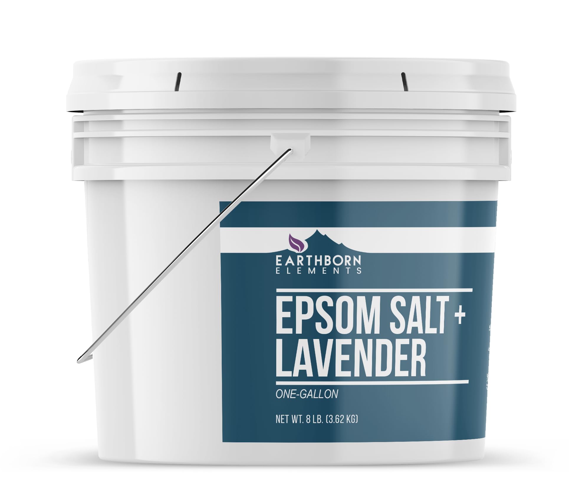 Earthborn Elements Lavender Epsom Salt close-up of lavender aroma.