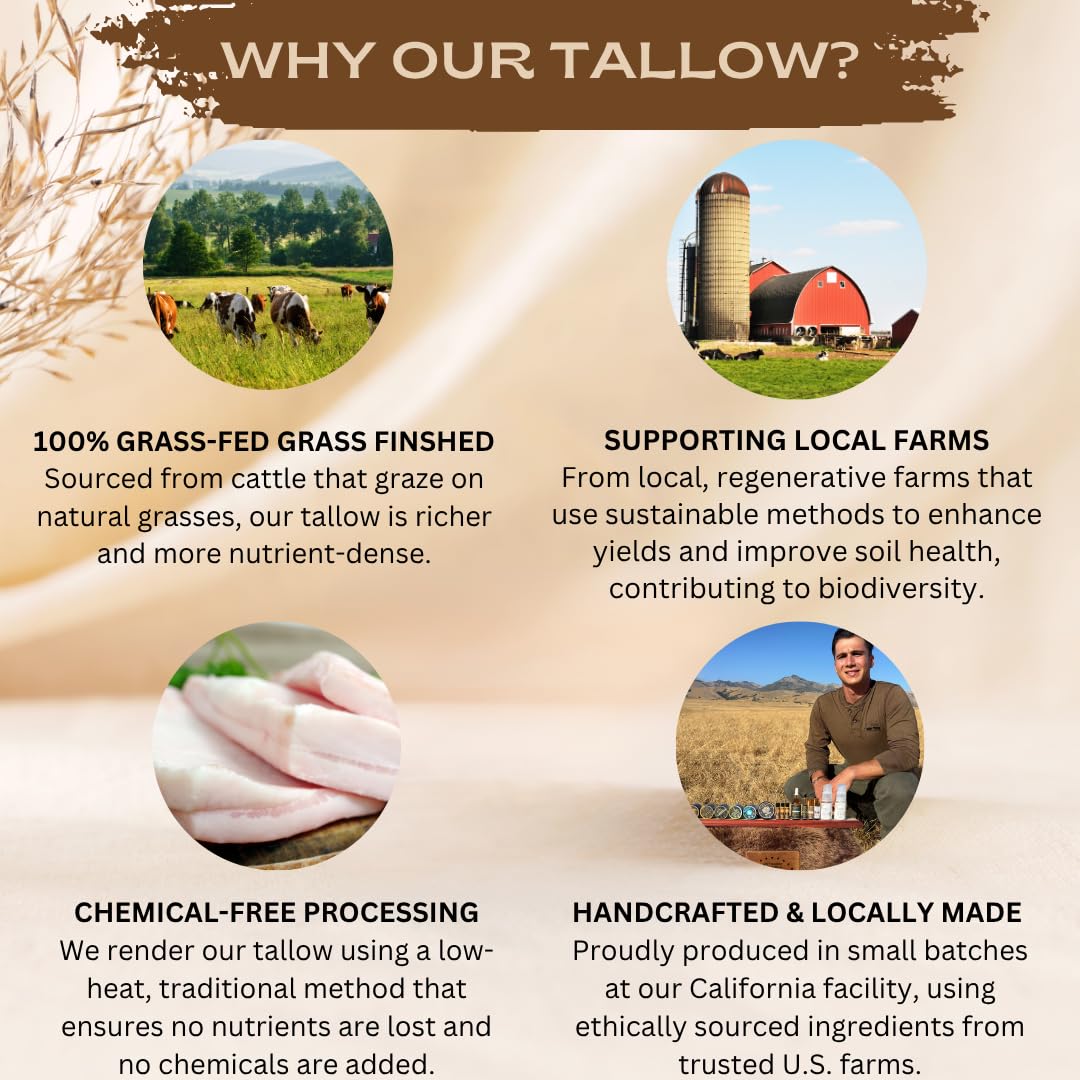 Earthborn Organics Untamed Pure Tallow packaging and eco-friendly design