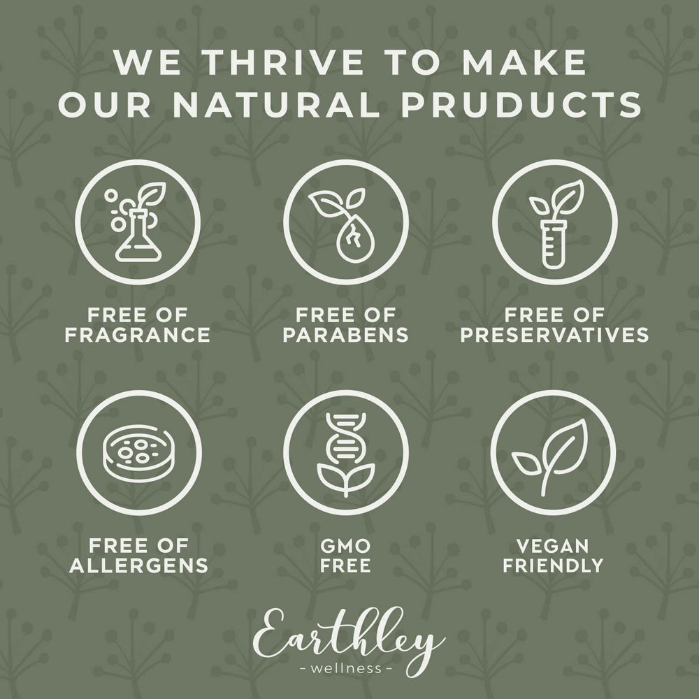 Earthley Wellness Magnesium Lotion eco-friendly packaging conveys ethical sourcing.