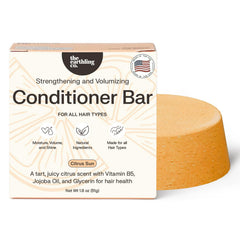 The Earthling Co. Citrus Sun conditioner bar packaging highlights eco-friendly, plastic-free care.