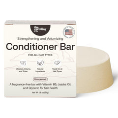 The Earthling Co. Conditioner Bar detangles hair for easier styling and smoother strands.