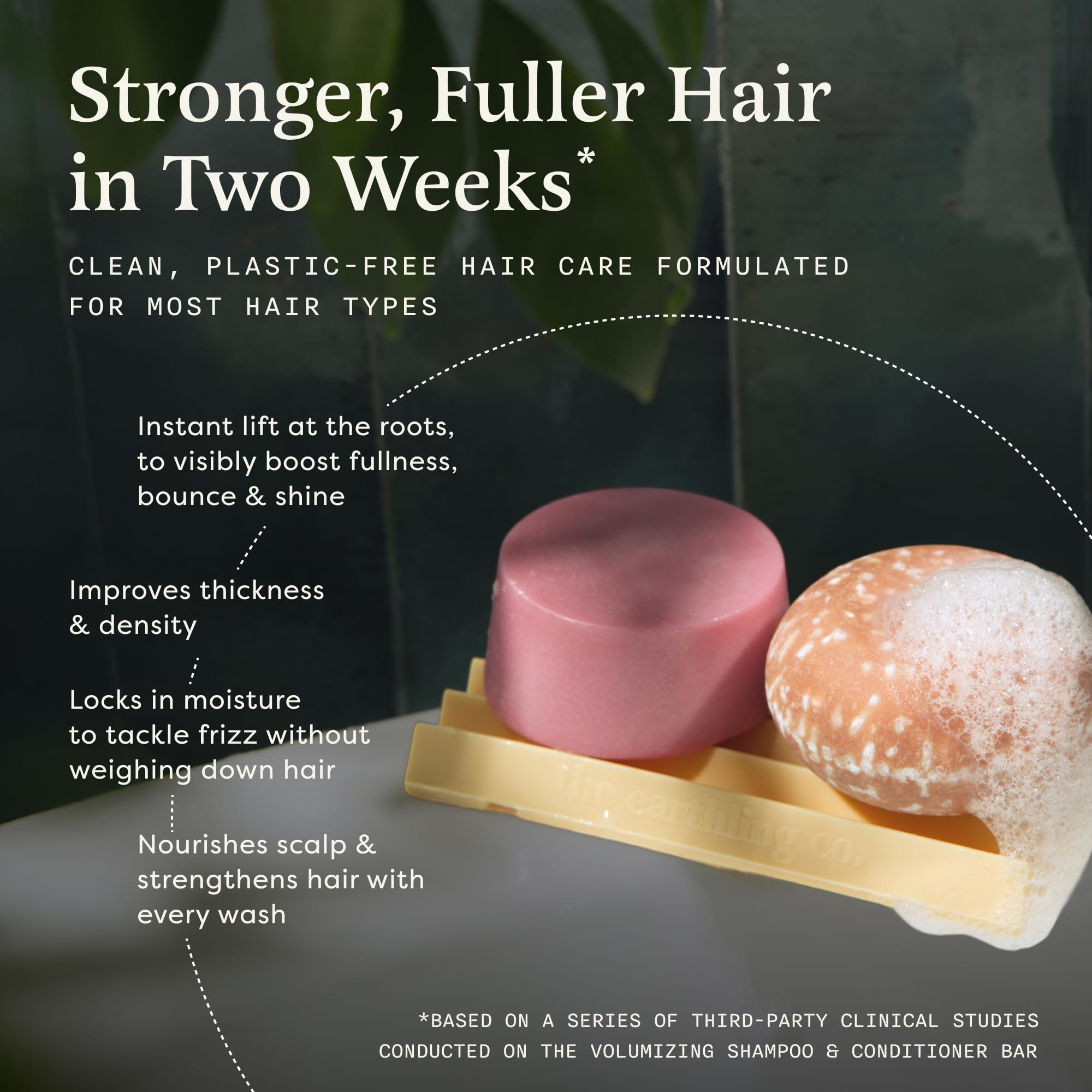 The Earthling Co Conditioner Bar vanilla coconut close-up showing conditioning slip