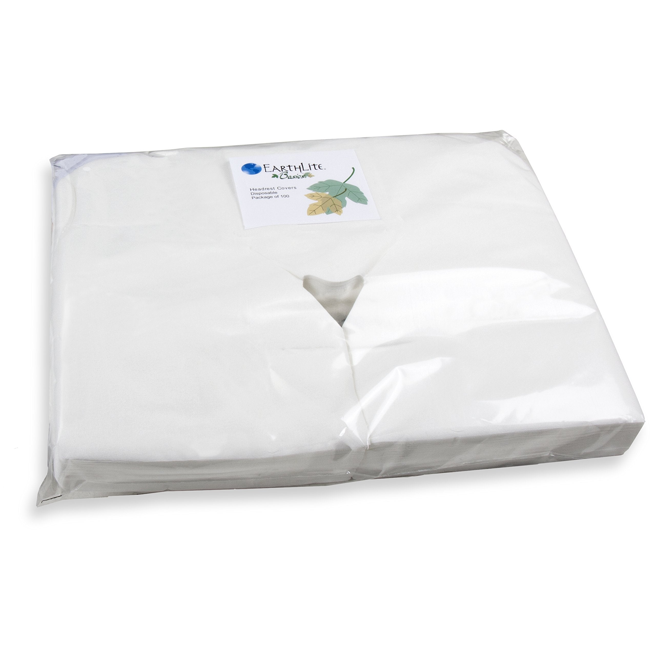 EarthLite 100-pack disposable headrest covers provide value and convenience.