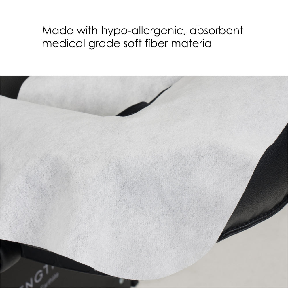 EarthLite headrest cover is easy-to-use disposable, saving time between clients.