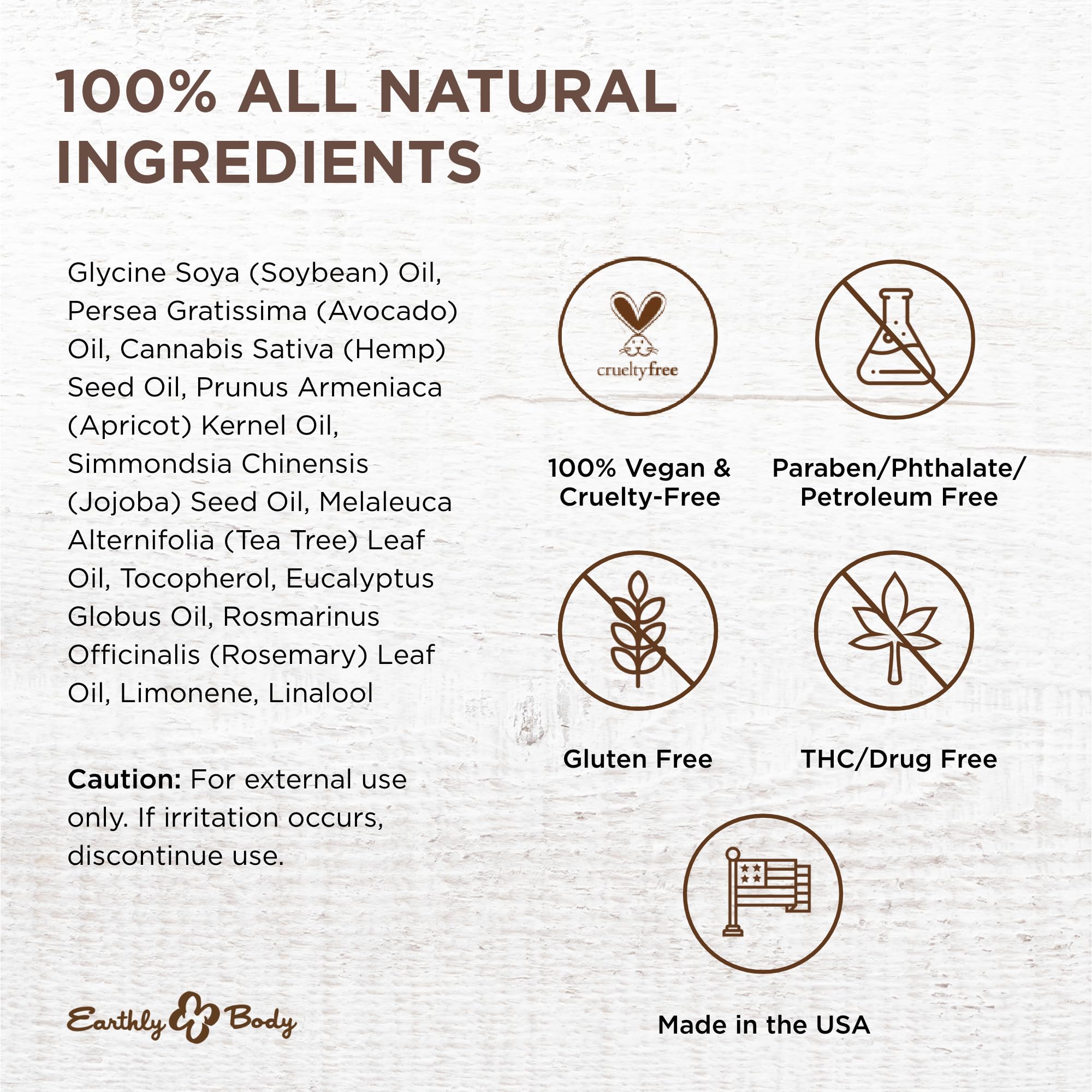 Earthly Body Miracle Oil application ritual suggests a calming, smooth-on experience.