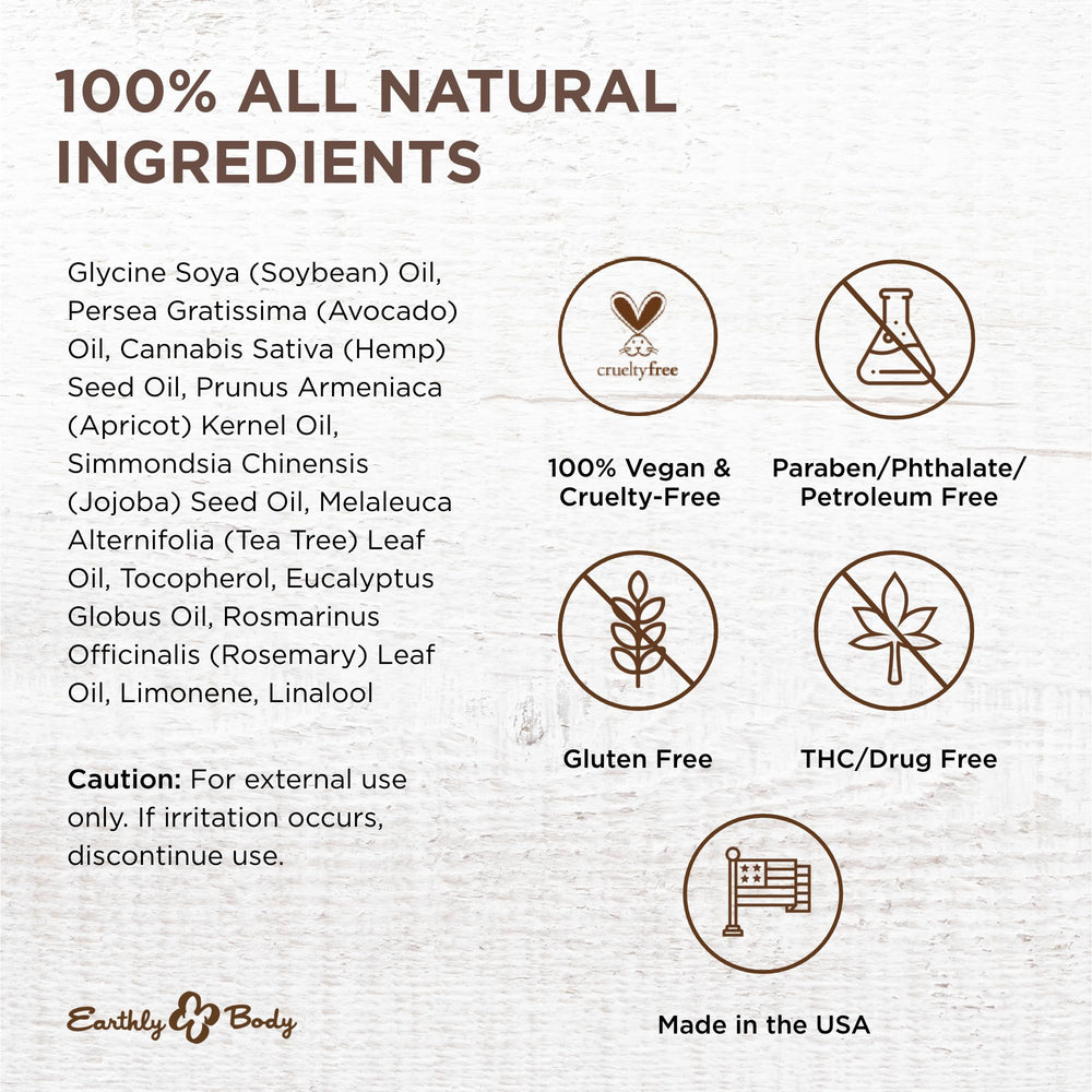 Earthly Body Miracle Oil on skin for gentle, non-greasy moisture.