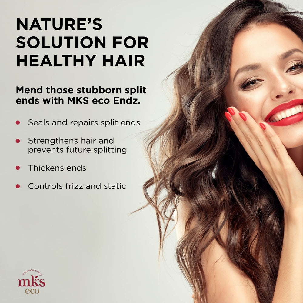 Earthly Body MKS Eco Endz argan oil detail on hair