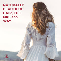 Earthly Body MKS Eco Hair Styling Elixir ingredients spotlight argan and hemp oils for nourishment.