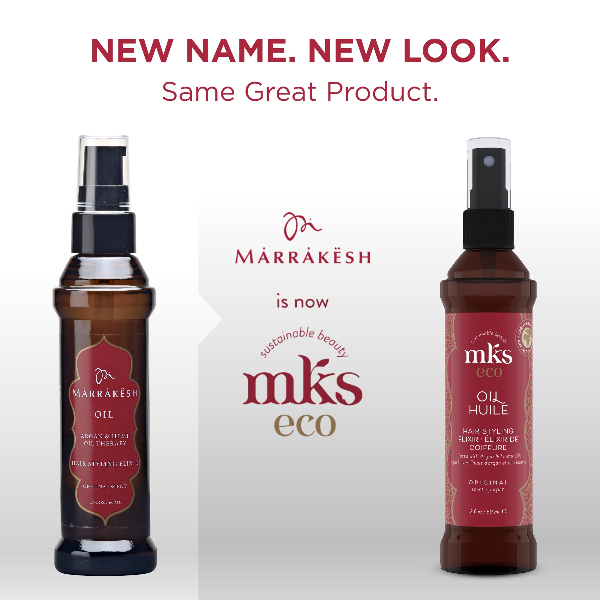 Earthly Body MKS Eco Oil Original pour captures quick-absorb texture for smooth styling.