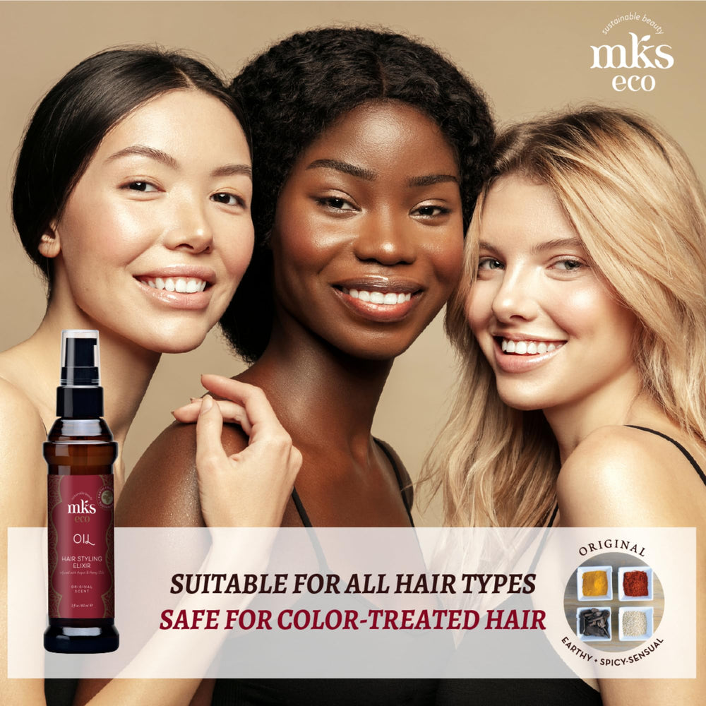 Earthly Body MKS Eco Oil Original vegan cruelty-free label indicates clean, responsible beauty promise.