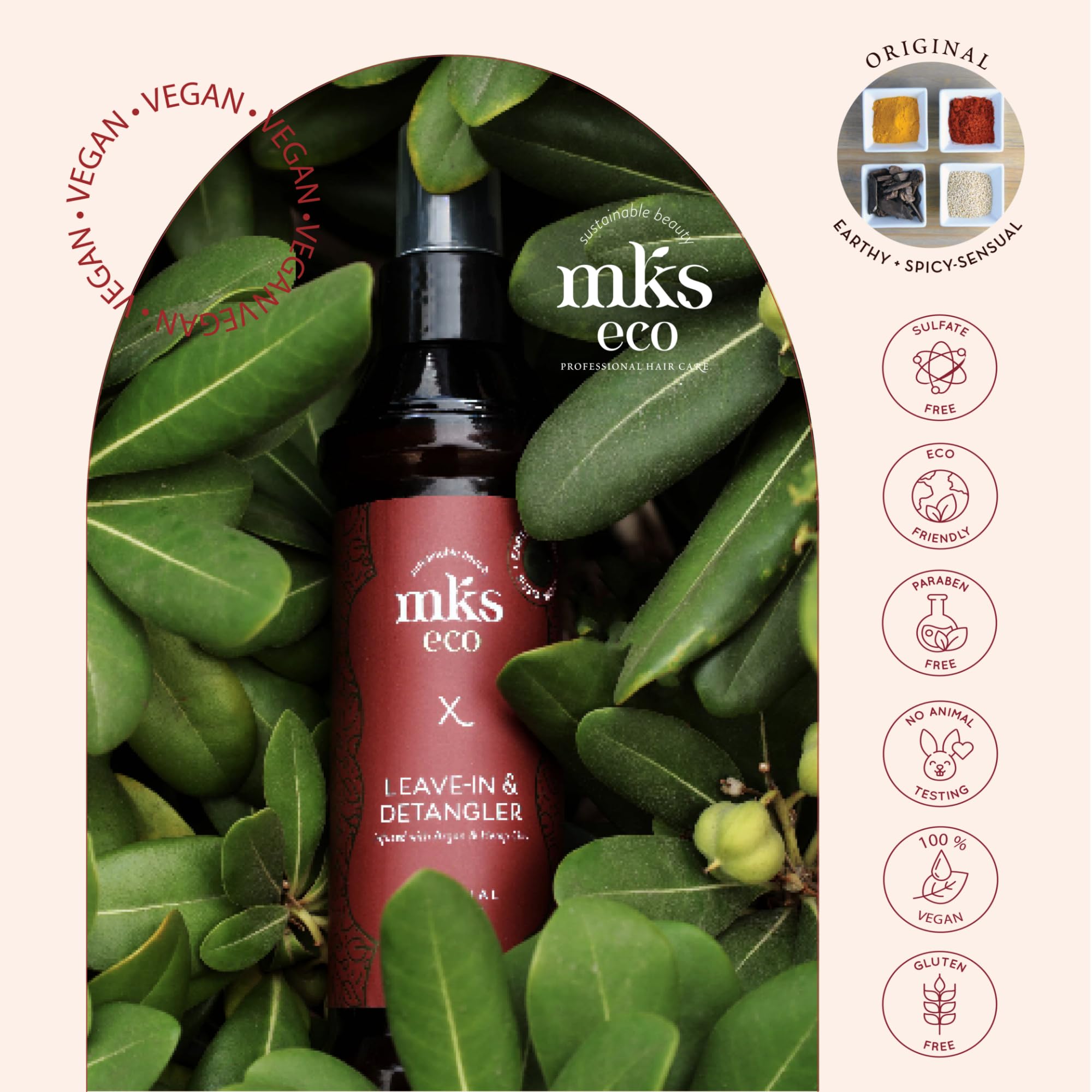 Earthly Body MKS eco X original scent packaging signals vegan cruelty-free care.