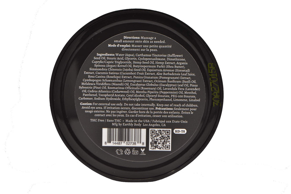 Earthly Body daily cream glow shot, radiant-looking skin after application.