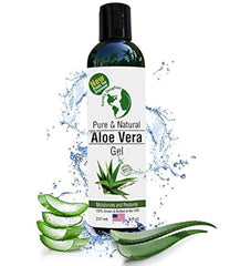 Earth's Daughter Aloe Gel bottle 8oz provides quick hydration for skin.