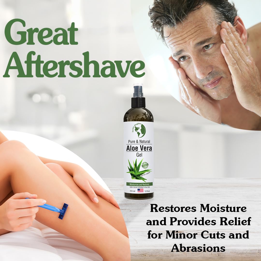 Earth's Daughter Aloe Gel on bug bites for irritation relief