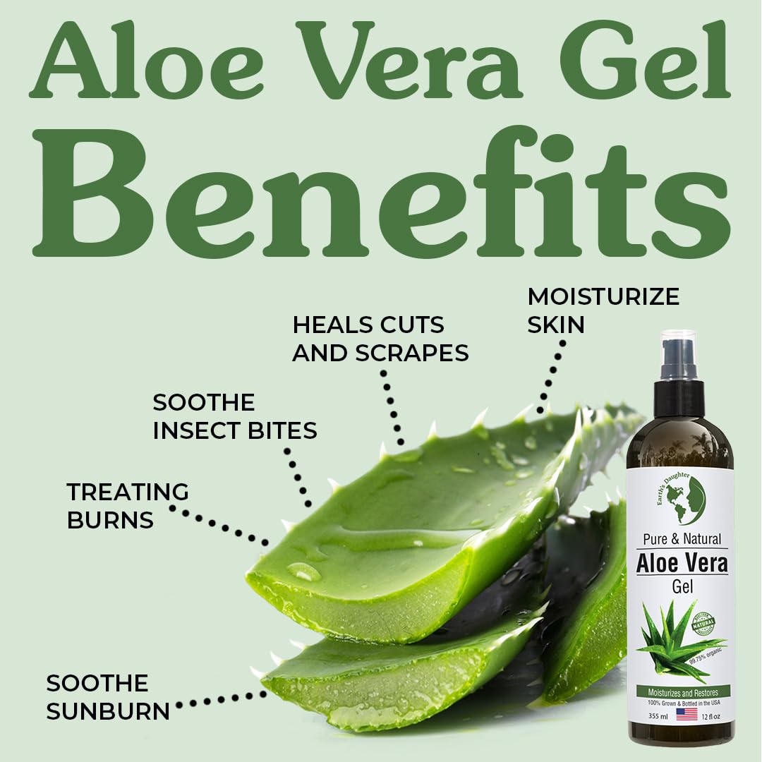 Earth's Daughter Aloe Gel used as natural hair gel for light hold