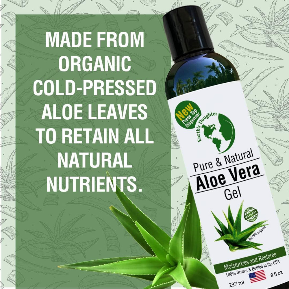 Earth's Daughter aloe gel skin hydration for everyday softness.
